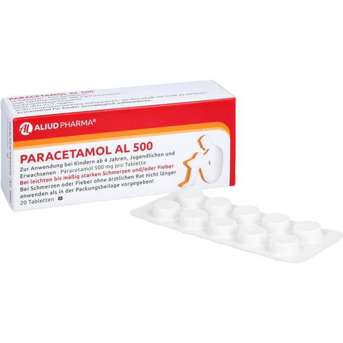 Paracetamol AL 500 Tabletten, 20 St. Tabletten