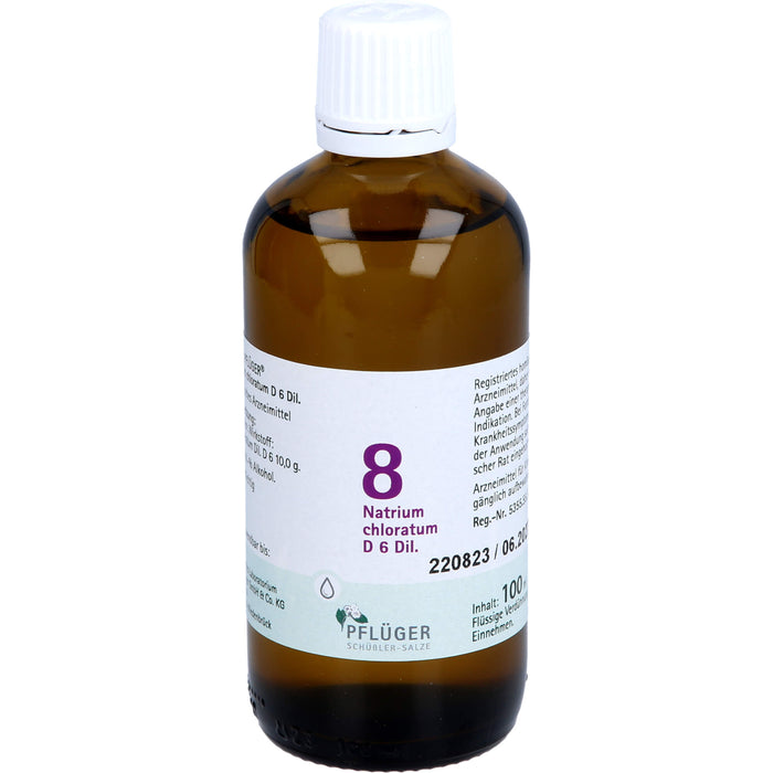 Biochemie Nr.8 Natrium chloratum D6 Pflüger Dil., 100 ml TRO