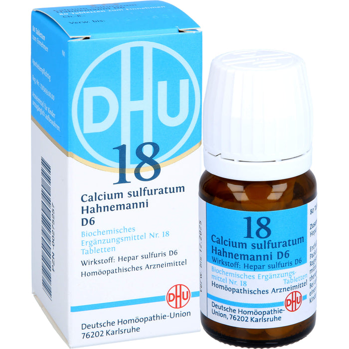 DHU Biochemie  18 Calcium sulfuratum Hahnemanni D6 Tabletten, 80 St. Tabletten