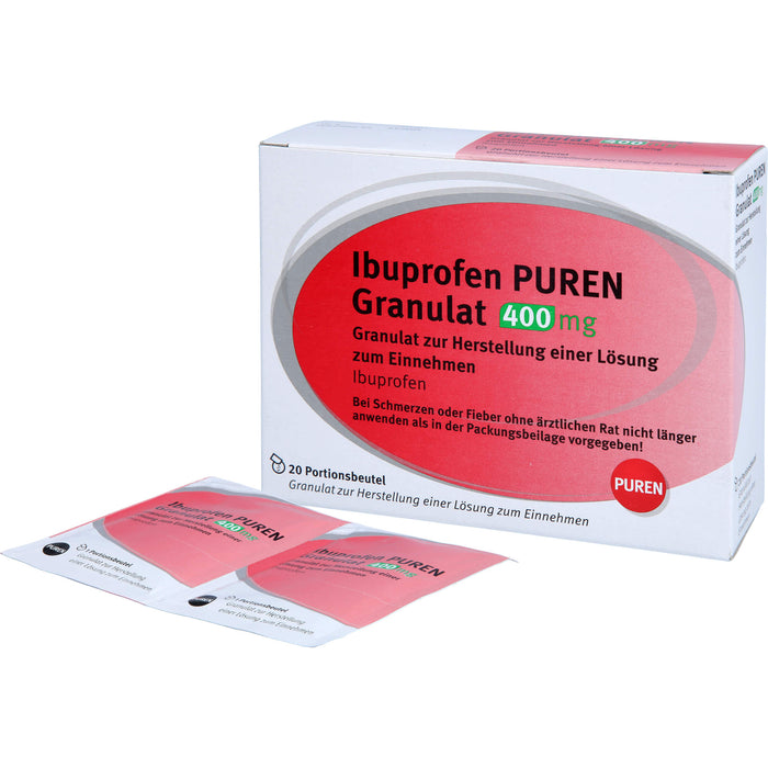 Ibuprofen PUREN Granulat 400 mg, 20 St. Beutel