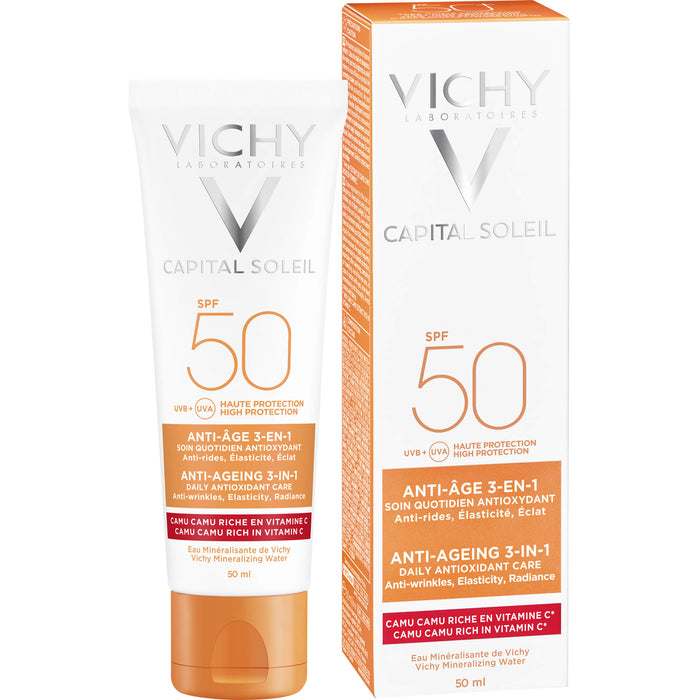 VICHY Idéal Soleil Capital LSF 50 3-in-1 Sonnenpflege, 50 ml Creme