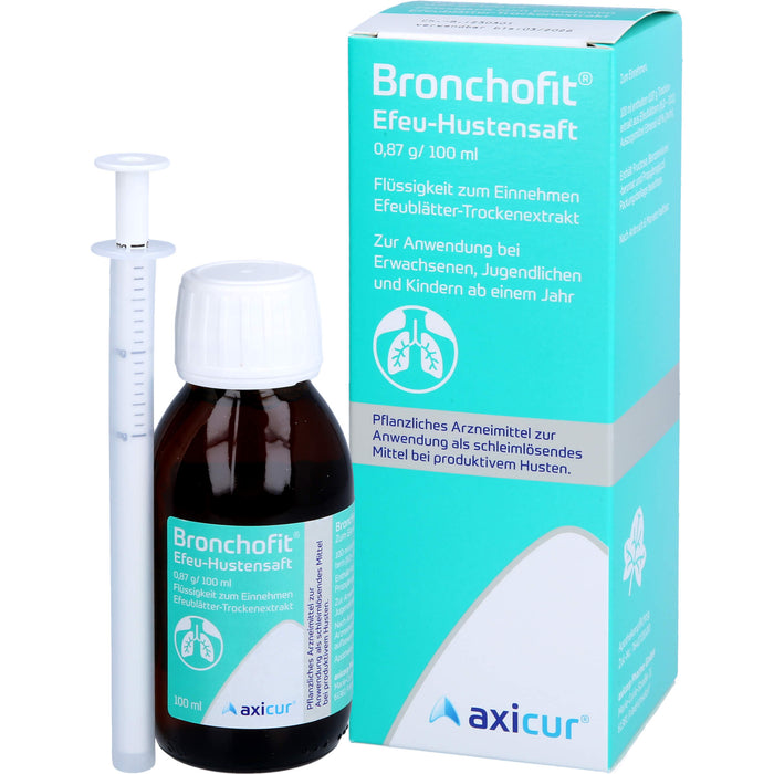Bronchofit Efeu-Hustensaft, 0,87 g/100 ml, Flüssigkeit zum Einnehmen, 100 ml Lösung
