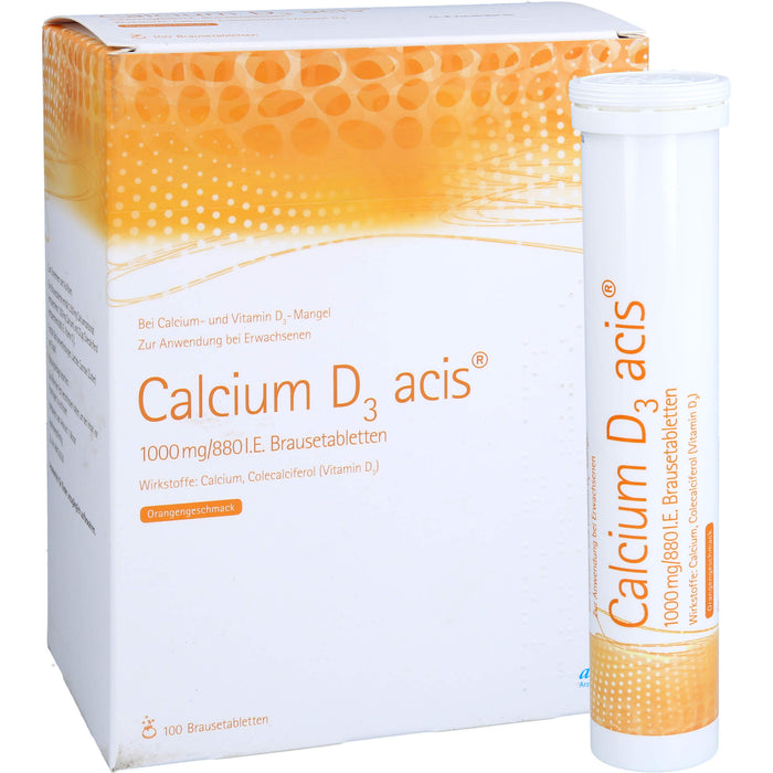 Calcium D3 acis 1000 mg/880 I.E., Brausetabletten, 100 St BTA