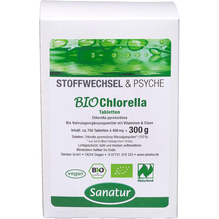 allcura Chlorella Bio Tabletten Nachfüllpackung, 750 St. Tabletten