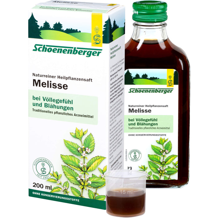 Schoenenberger Naturreiner Heilpflanzensaft Melisse, 200 ml Lösung