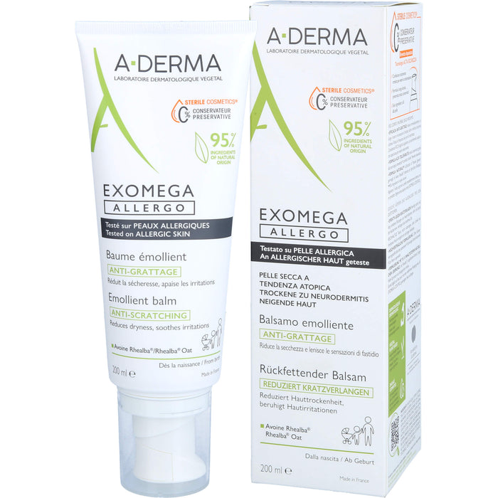 Aderma Exomega Allergo Bal, 200 ml BAL