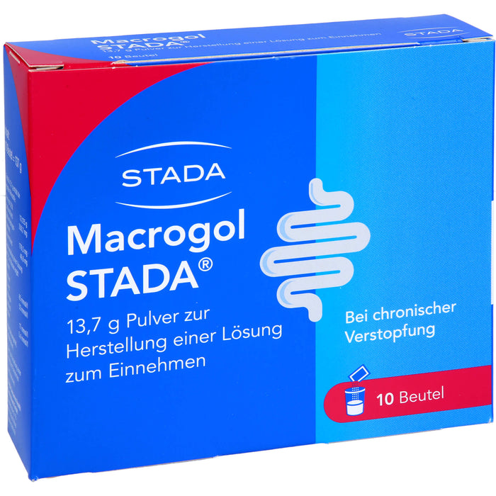 STADA Macrogol 13,7 g Pulver bei chronischer Verstopfung, 10 St. Beutel