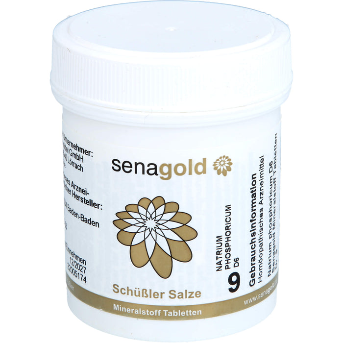 Senagold Schüßler Salze Nr. 9 Natrium phosphoricum D6 Tabletten, 400 St. Tabletten