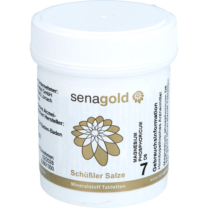 Senagold Schüßler Salze Nr. 7 Magnesium phosphoricum D6 Tabletten, 400 St. Tabletten
