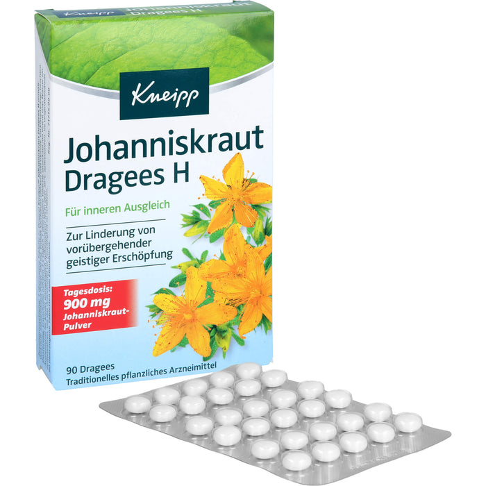 Kneipp Johanniskraut Dragees H für inneren Ausgleich, 90 St. Tabletten