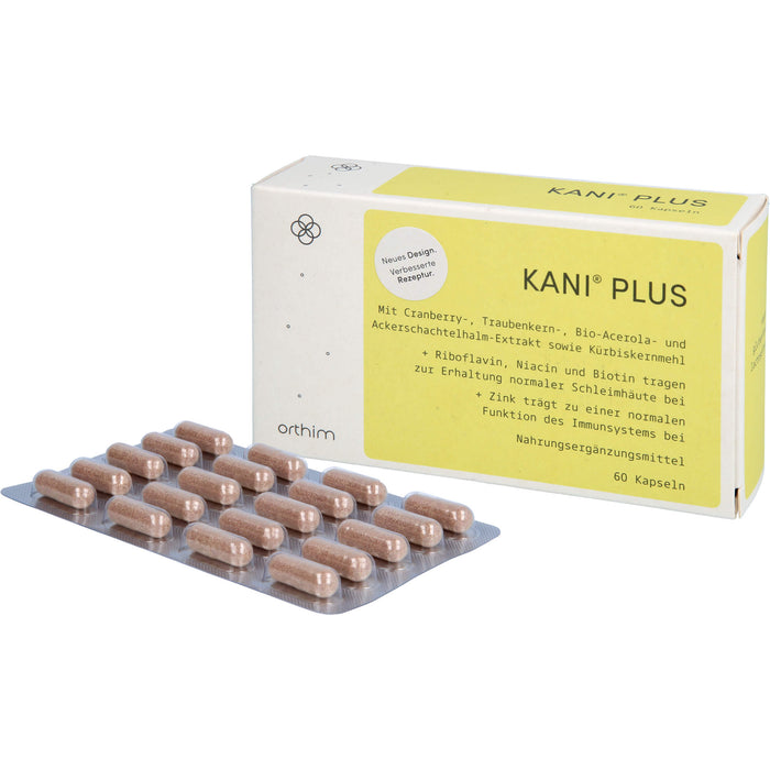 Kani plus + Kapseln zur Gesunderhaltung der Blase, 60 St. Kapseln