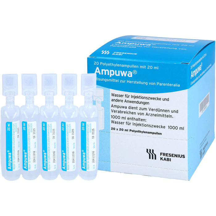 Ampuwa Wasser für Injektionszwecke Polyethylenampullen, 400 ml Lösung