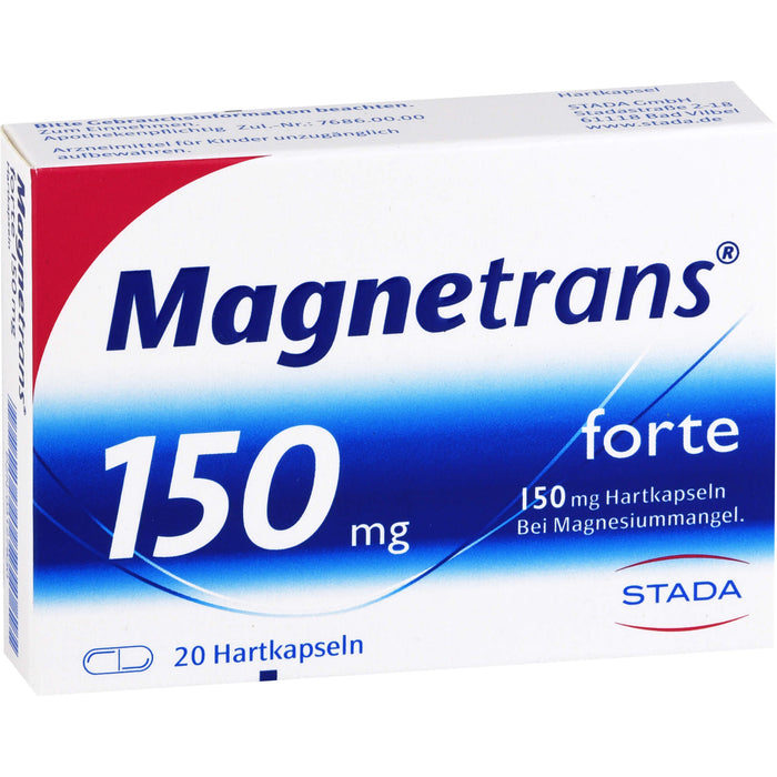 Magnetrans forte 150 mg Hartkapseln bei Magnesiummangel, 20 St. Kapseln