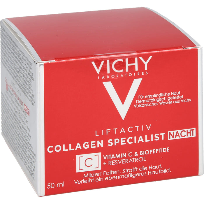 VICHY Liftactiv Collagen Specialist Nacht Anti-Aging Nachtcreme, 50 ml Creme