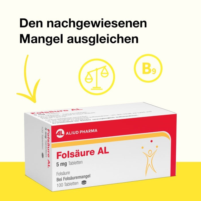 Folsäure AL 5 mg, 100 St. Tabletten