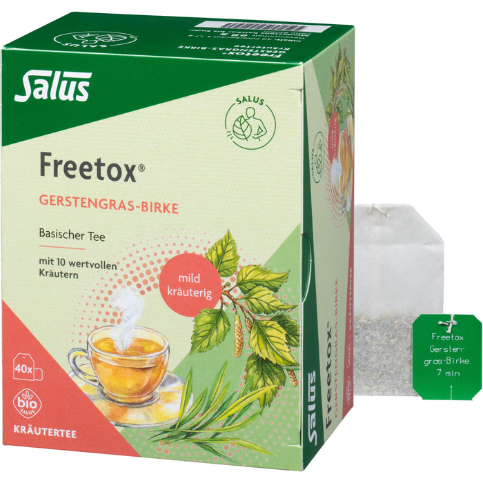 Salus Freetox Tee Gerstengras-Birke, 40 St. Filterbeutel