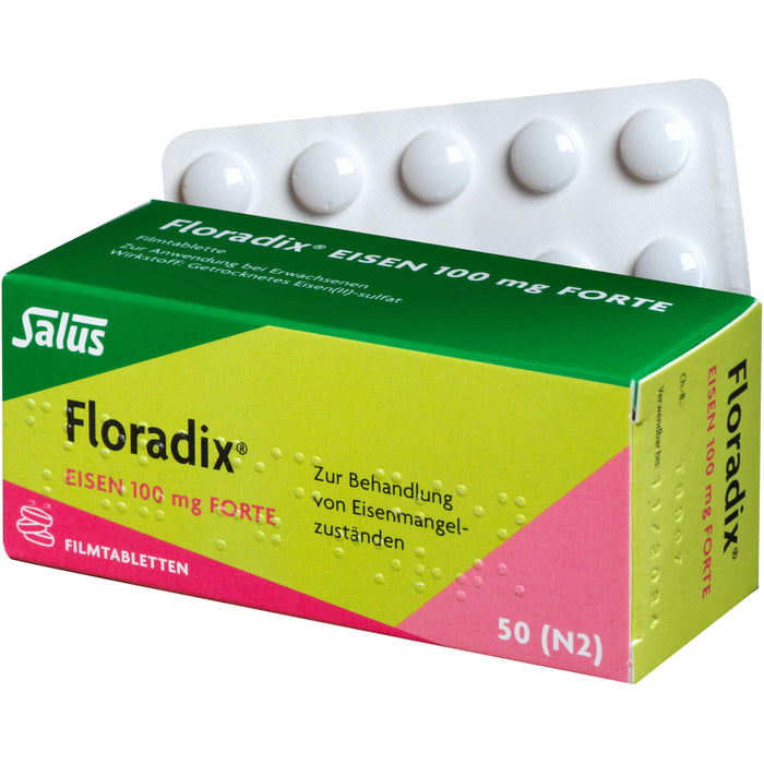 Floradix Eisen 100 mg forte Filmtabletten, 50 St. Tabletten