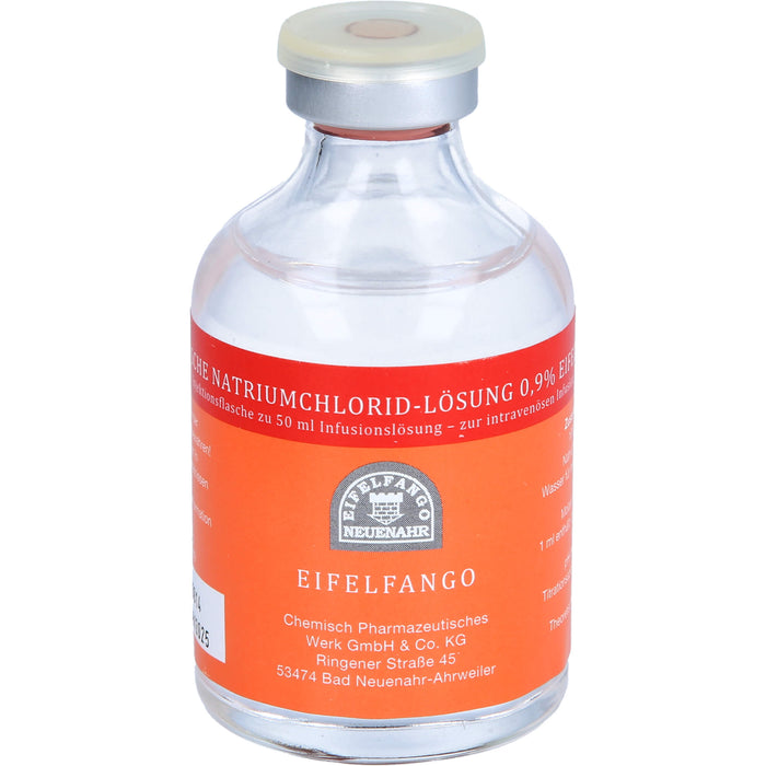 Isotonische Natriumchlorid-Lösung 0,9 % EIFELFANGO Infusionslösung, 50 ml, 50 ml INF