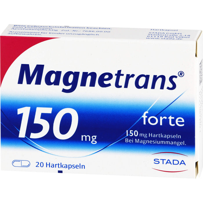 Magnetrans forte 150 mg Hartkapseln bei Magnesiummangel, 20 St. Kapseln