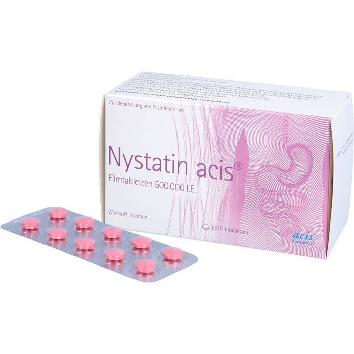 Nystatin acis Filmtabletten, 100 St. Tabletten