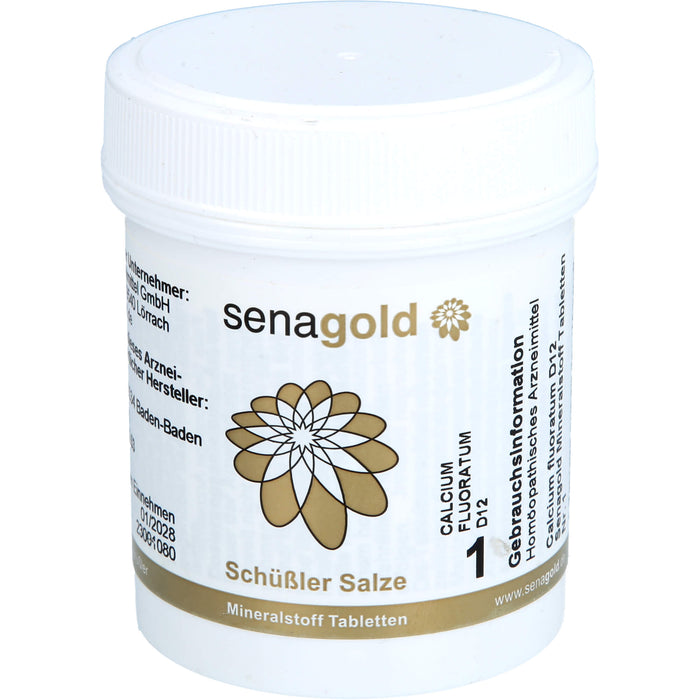 Senagold Schüßler Salze Nr. 1 Calcium fluoratum D12 Tabletten, 400 St. Tabletten