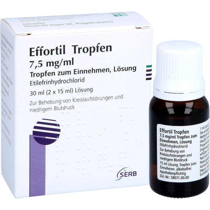 Effortil Tropfen Reimport EurimPharm, 30 ml Lösung