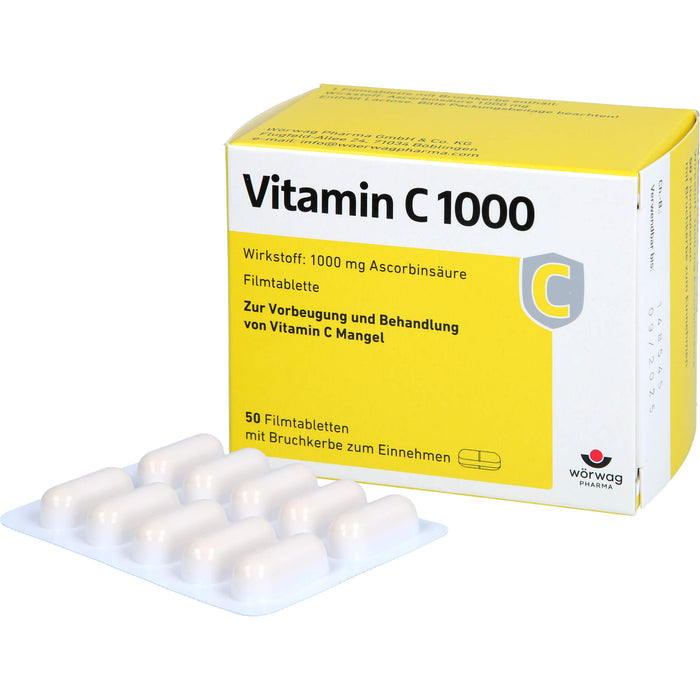 Vitamin C 1000 Wörwag Pharma, 50 St. Tabletten