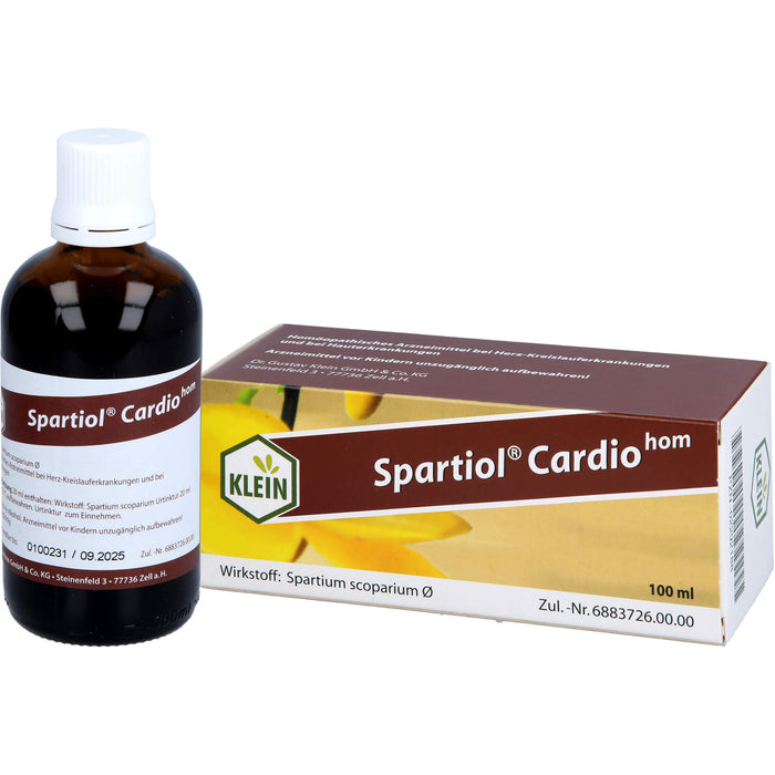 Spartiol Cardiohom Lösung bei Herzschwäche oder entzündlichen ekzematösen Hauterkrankungen, 100 ml Lösung
