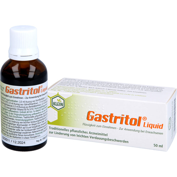 Gastritol Liquid Tropfen bei leichten Verdauungsbeschwerden, 50 ml Lösung